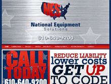Tablet Screenshot of nationalequipmentsolutions.com